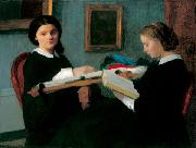 Henri Fantin-Latour The Two Sisters oil